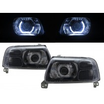 CrazyTheGod Grand Nomade 1998-2005 SUV 3D/5D Ubar Projector Headlight Headlamp Black for SUZUKI RHD