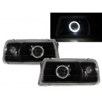 CrazyTheGod VITARA ET/TA First generation 1988-1998 Convertible/SUV 2D/3D/5D Guide LED Angel-Eye Projector Headlight Headlamp Black V1 for SUZUKI RHD