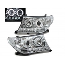 CrazyTheGod LAND CRUISER 200 2007-2015 SUV 4D CCFL Projector LED Headlight Headlamp Chrome for TOYOTA RHD