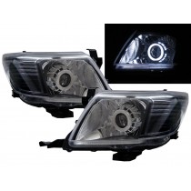 CrazyTheGod HILUX Vigo AN10/AN20/AN30 Seventh generation 2011-2015 FACELIFT Pickup 2D/4D CCFL Projector Headlight Headlamp Black for TOYOTA LHD
