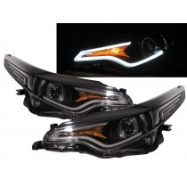 CrazyTheGod Levin 2014-2015 Sedan 4D LED Projector Headlight Headlamp Black China Type for TOYOTA RHD