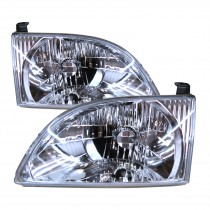 CrazyTheGod SIENNA XL10 First generation 2001-2003 Minivan 5D Clear Headlight Headlamp Chrome for TOYOTA LHD
