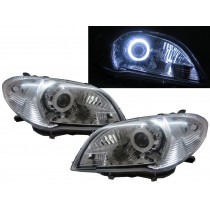 CrazyTheGod VIOS NCP42 XP40 First generation 2006-2007 FACELIFTED Sedan 4D CCFL Projector Headlight Headlamp CHROME for TOYOTA LHD 