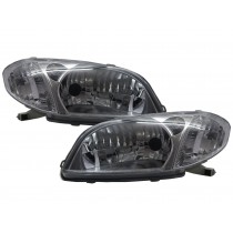 CrazyTheGod VIOS NCP42 XP40 First generation 2002-2005 PRE-FACELIFT Sedan 4D Crystal Headlight Headlamp Chrome for TOYOTA LHD