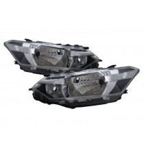 CrazyTheGod VIOS XP150 Third generation 2013-2015 Sedan 4D Clear Headlight Headlamp W/ Motor Chrome V2 for TOYOTA LHD