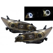CrazyTheGod WISH AE20 Second generation 2010-2015 MPV 5D COB Projector Headlight Headlamp Golden for TOYOTA RHD
