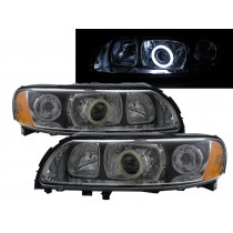 CrazyTheGod S60 First generation 2004-2009 Sedan 4D COB Projector Headlight Headlamp Black for VOLVO LHD