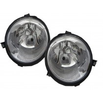 CrazyTheGod LUPO 1998-2005 Crystal Headlight Headlamp Chrome for VW VOLKSWAGEN LHD