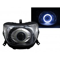 CrazyTheGod Force 1999- Motorcycles COB Projector Headlight Headlamp Chrome for YAMAHA