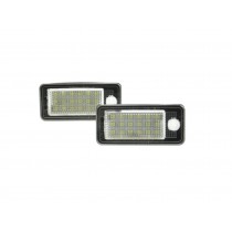 CrazyTheGod A3/S3 A3 8P 8PA Second generation 2003-2012 Hatchback/Convertible 2D/3D/5D LED W/ Canbus License Lamp White for AUDI