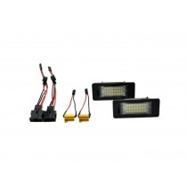 CrazyTheGod FABIA NJ Third generation 2015-2019 Pre-Facelift Hatchback/Wagon 5D LED W/ Canbus License Lamp Black for SKODA