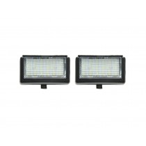 CrazyTheGod GL-CLASS X164 Second generation 2006-2012 SUV 5D LED License Lamp White V2 for Mercedes-Benz