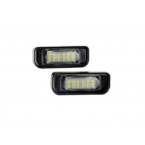 CrazyTheGod S-CLASS W220 AMG Fourth generation 1998-2005 Sedan 4D LED License Lamp White for Mercedes-Benz