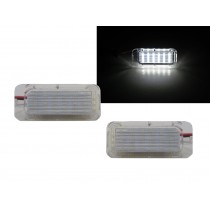 CrazyTheGod XF 2007-Present Sedan/Wagon 4D/5D LED License Lamp White for JAGUAR