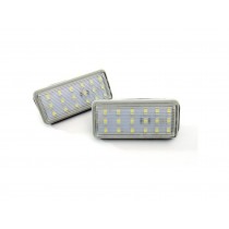 CrazyTheGod LAND CRUISER PRADO FJ120 Third generation 2002-2009 Wagon 3D/5D LED License Lamp White for TOYOTA