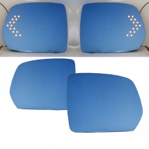 CrazyTheGod M-CLASS W164 Second generation 2008-2011 SUV 5D LED Signal Light Anti-Glare MIrror Glass Blue for Mercedes-Benz