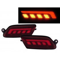 CrazyTheGod WISH AE20 Second generation 2010-2015 SUV 5D LED L Stripe Bar Rear Fog light Lamp RED for TOYOTA