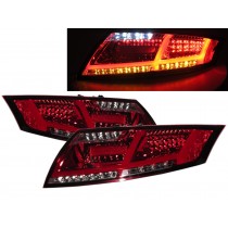 CrazyTheGod TT 8J Second generation 2006-2014 Coupe/Roadster 2D LED Tail Rear Light Red for AUDI