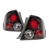 CrazyTheGod LASERLynx 2000-2005 Sedan 4D Clear Tail Rear Light Black for FORD