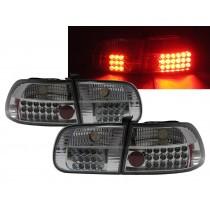 CrazyTheGod CIVIC EG/EH/EJ Fifth generation 1992-1995 Hatchback 3D LED Tail Rear Light Chrome for HONDA