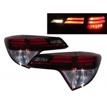 CrazyTheGod HR-V Second generation 2016-2017 SUV 5D LED Tail Rear Light Red/White for HONDA