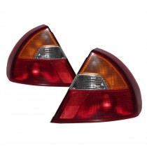CrazyTheGod Lancer EVO EVOLUTION EVO 6 1998-2001 Sedan 4D Clear Tail Rear Light Red V2 for Mitsubishi