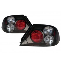 CrazyTheGod Lancer CEDIA/CG Sixth generation 2002-2003 Sedan 4D Clear Tail Rear Light Black for Mitsubishi