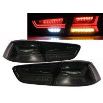 CrazyTheGod LANCER Lancer CY2A 2008-2016 Sedan 4D A6Look LED Tail Rear Light Smoke for Mitsubishi