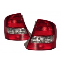 CrazyTheGod Allegro BJ Eighth generation 1998-2004 Sedan 4D Clear Tail Rear Light Red/White V4 for MAZDA