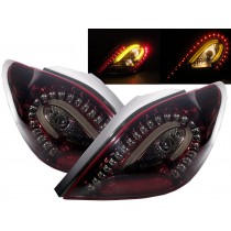 CrazyTheGod 207 2006-2014 LED BAR Tail Rear Light Lamp HATCHBACK V1 RED/SMOKE for PEUGEOT