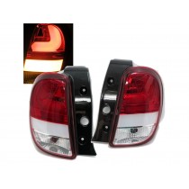 CrazyTheGod Pulse Fourth generation 2010-present Hatchback 5D LED Tail Rear Light Red/White for RENAULT