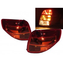 CrazyTheGod SX4 First generation 2007-2013 Hatchback 5D Clear Tail Rear Light Red for SUZUKI