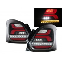 CrazyTheGod Swift A2L ZC33S Fourth generation 2018-Present Hatchback 5D LED BAR Tail Rear Light Black for SUZUKI