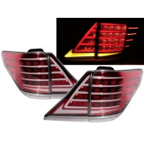 CrazyTheGod Alphard ANH20 Second generation 2008-2015 MPV 5D LED Tail Rear Light Red/Clear for TOYOTA