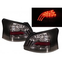 CrazyTheGod Yaris XP90 Second generation 2007-2011 Sedan 4D LED Tail Rear Light Black V1 for TOYOTA