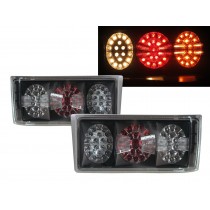 CrazyTheGod Golf1/Rabbit/Caribe/CitiGolf/Cabriolet First generation 1976-1980 Pre-Facelift Hatchback/Convertible 2D/3D/5D LEDLook Tail Rear Light Black for VW Volkswagen