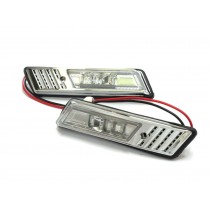 CrazyTheGod 3-Series E30 M3 1991-1996 Coupe/Convertible 2D LED Z3Look Side Marker Light Lamp Chrome for BMW