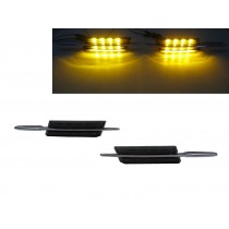 CrazyTheGod 5-Series E60/E61 Fifth generation 2004-2010 Sedan/Wagon 4D/5D LED Side Marker Light Lamp Smoke for BMW