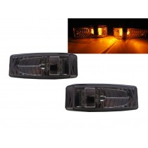 CrazyTheGod S-CLASS W126 Second generation 1979-1991 Sedan 4D LED Side Marker Light Lamp Smoke for Mercedes-Benz