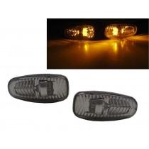 CrazyTheGod C-CLASS W202/C202 First generation 1997-2000 Sedan 4D LED Side Fender Marker Light Lamp Smoke for Mercedes-Benz