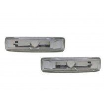 CrazyTheGod Range Rover Sport L320 First generation 2005-2013 SUV 5D Clear Side Marker Light Lamp Chrome for LAND ROVER