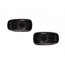 CrazyTheGod IS IS200/IS300 XE10 First generation 1999-2005 Sedan 4D Clear Side Marker Light Lamp Smoke for LEXUS