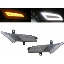 CrazyTheGod CAYENNE 955/957/958 9PA First generation 2007-2010 FACELIFTED SUV 5D LED Front Bumper Side Repeater Marker Indicators CHROME for PORSCHE 