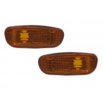 CrazyTheGod L320 First generation 1992-2000 Sedan/Hatchback/Coupe 2D/4D/5D Clear Side Marker Light Lamp Yellow for SUBARU