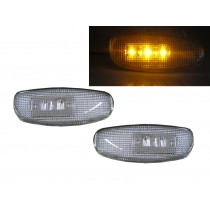 CrazyTheGod IMPREZA GC GF GM First generation 1995-2000 Sedan/Hatchback/Coupe 2D/4D/5D LED Side Marker Light Lamp Chrome for SUBARU