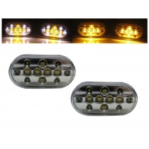 CrazyTheGod Grand Vitara FT/GT Second generation 1998-2005 Convertible/SUV 2D/3D/5D Dual LED Side Marker Light Lamp Chrome for SUZUKI