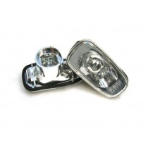 CrazyTheGod Altezza SXE10/GXE10/JCE10 First generation 1999-2005 Sedan 4D Clear Side Marker Light Lamp Chrome for TOYOTA