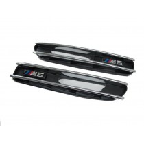 CrazyTheGod 5-Series E60/E61 Fifth generation 2003-2010 Sedan/Wagon 4D/5D Fender Vent Grille Black for BMW