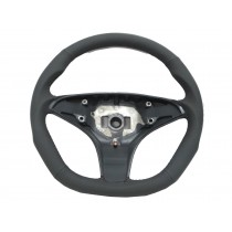 CrazyTheGod W204 2007-2011 PRE-FACELIFT STEERING WHEEL SPORT All leather WOOD GRAY Leather for Mercedes-Benz