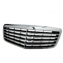 CrazyTheGod E-CLASS W211/S211 2007-2009 FACELIFT Sedan/Wagon 4D/5D 9MD GRILLE/GRILL Chrome/Black for Mercedes-Benz